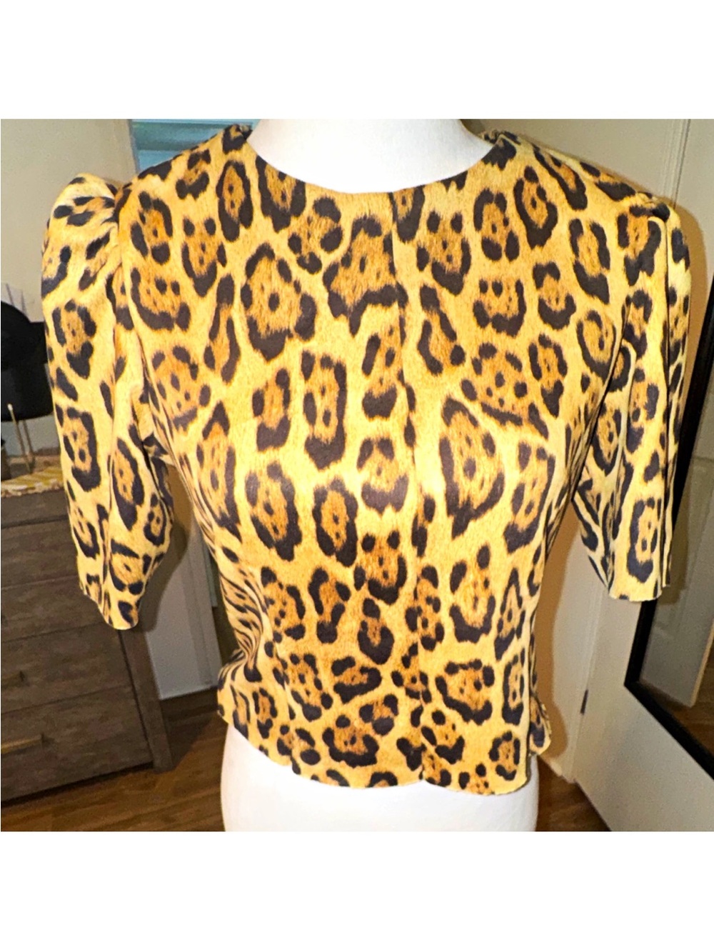 NWT Truth By Republic Leopard Print Top Size S/P